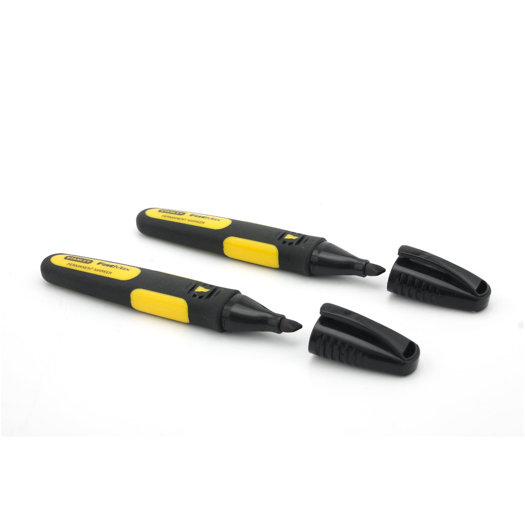 Stanley Fatmax Permanent Marker Chisel Tip Pack Of 2