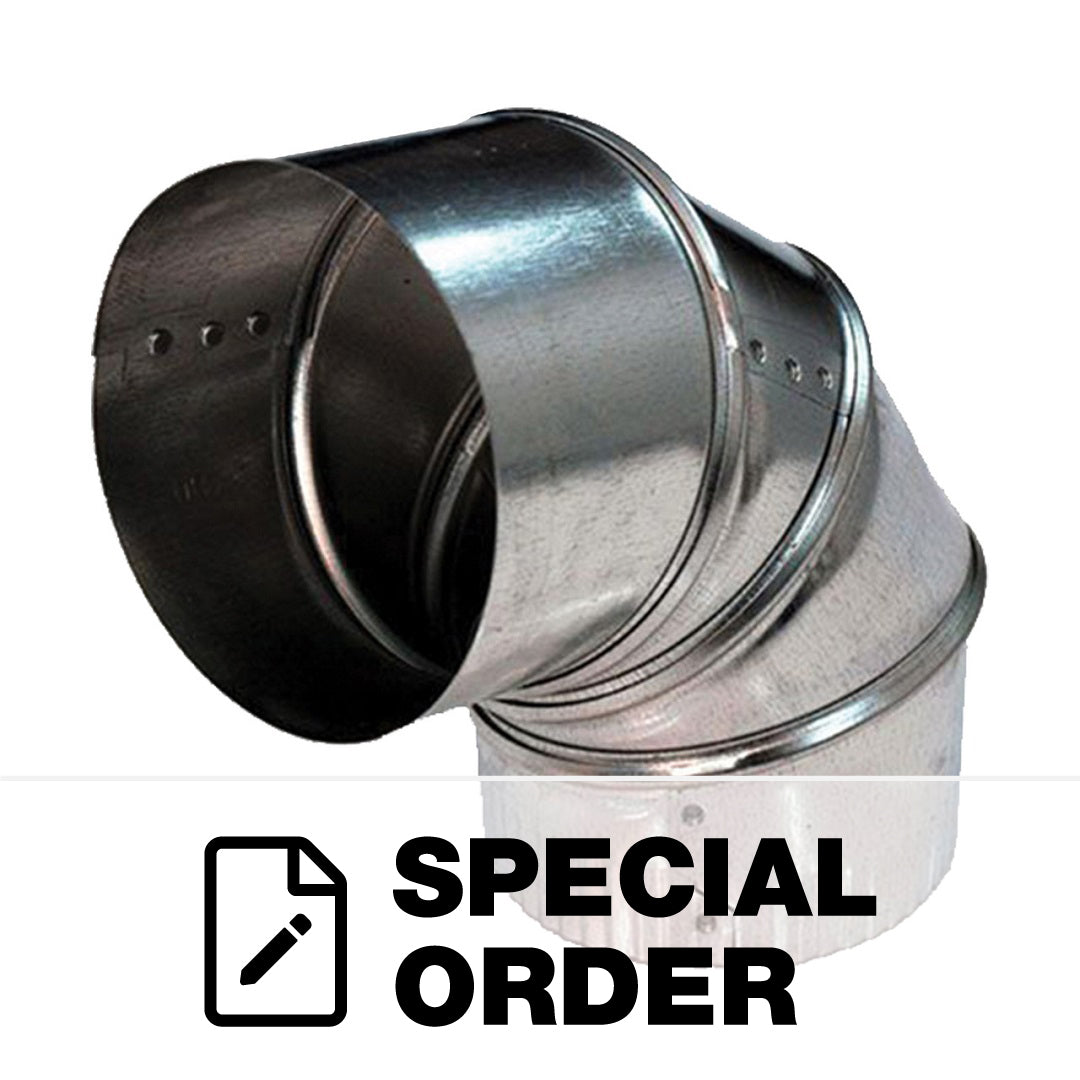 VENTILATION ADJUSTMENT ELBOW 0-90 DEG GALV