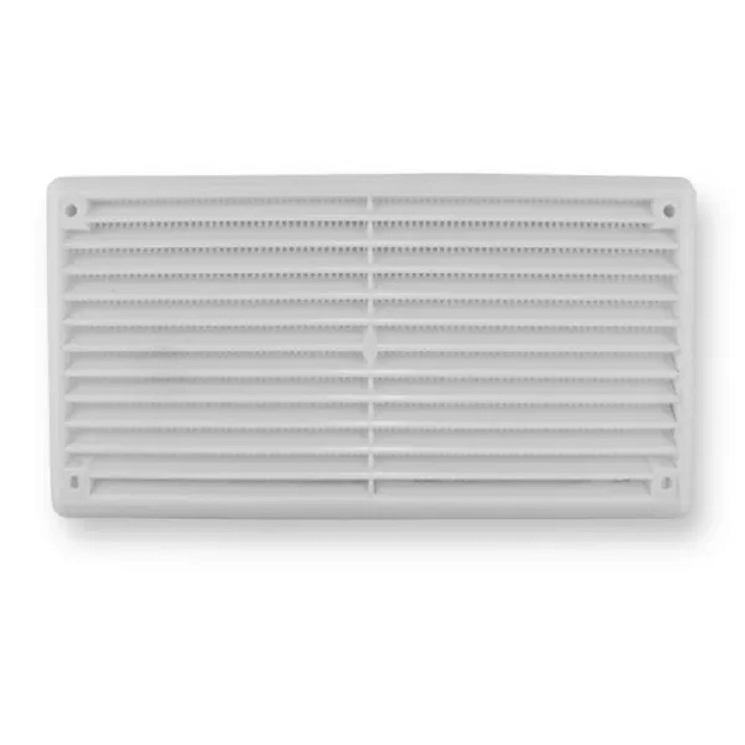 Vent Plastic Screw In White 165 X 85mm