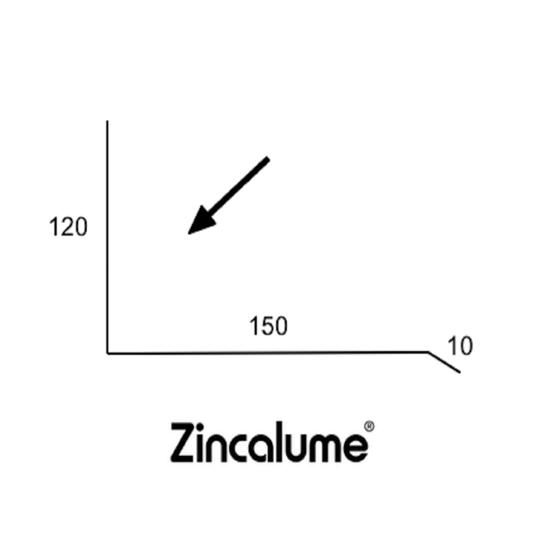 Lysaght No. 1 Apron Flashing - Zincalume 0.4mm