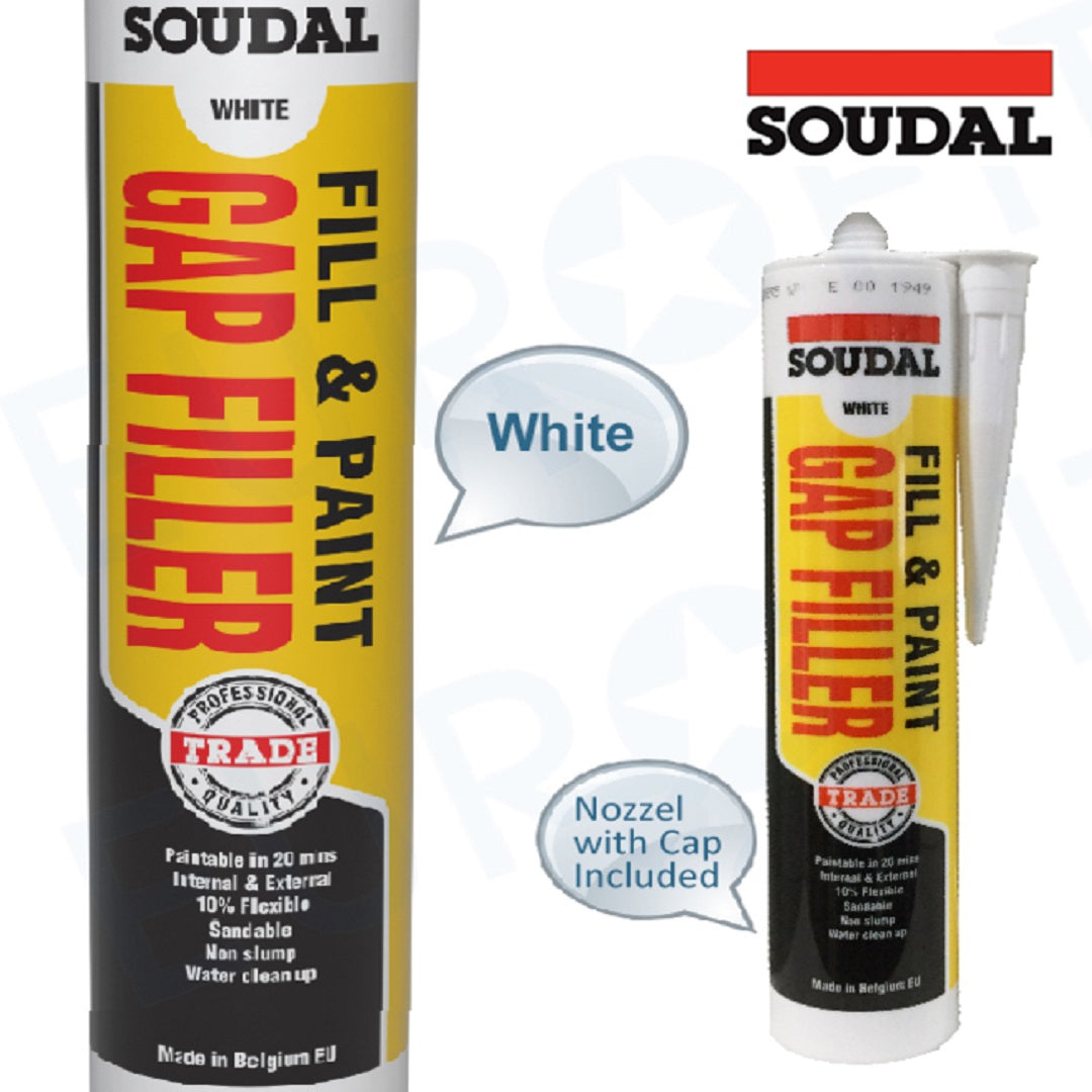 SOUDAL GAP FILLER WHITE 300ML