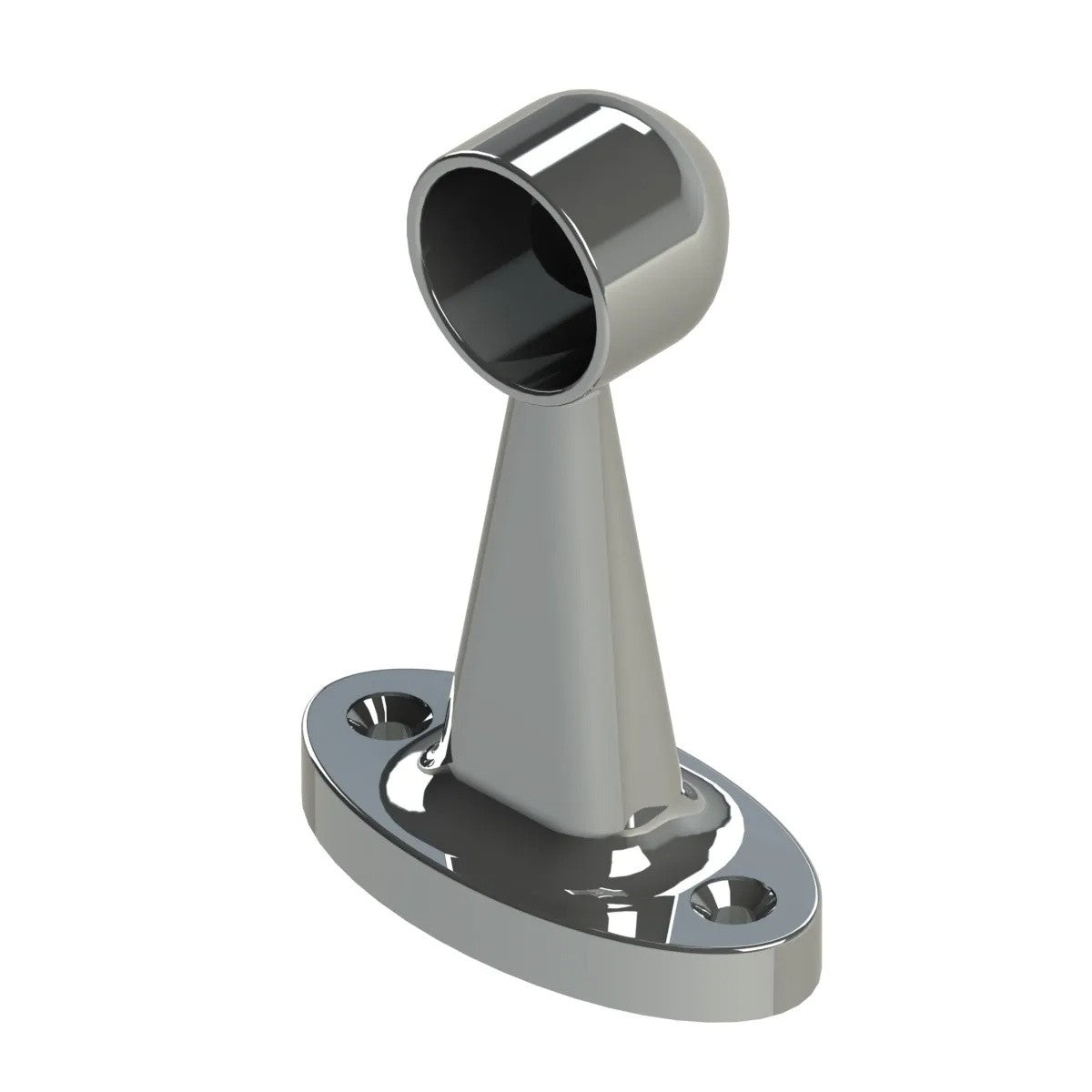 Tubing End Pillar Support Chrome 2 Pcs
