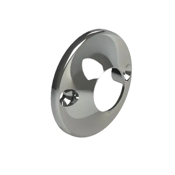 Tubing End Wall Support Round Chrome 2 Pcs 19mm