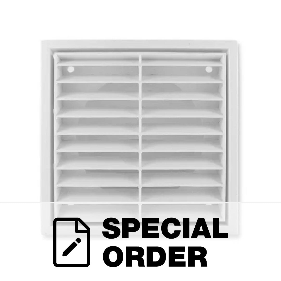 VENT EXHAUST PLASTIC WHITE 140 X 140MM