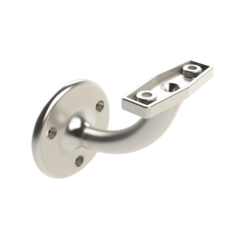Handrail Bracket Conventional 60mm Extension Zinc Powder Coated Satin Trade Poly Pack