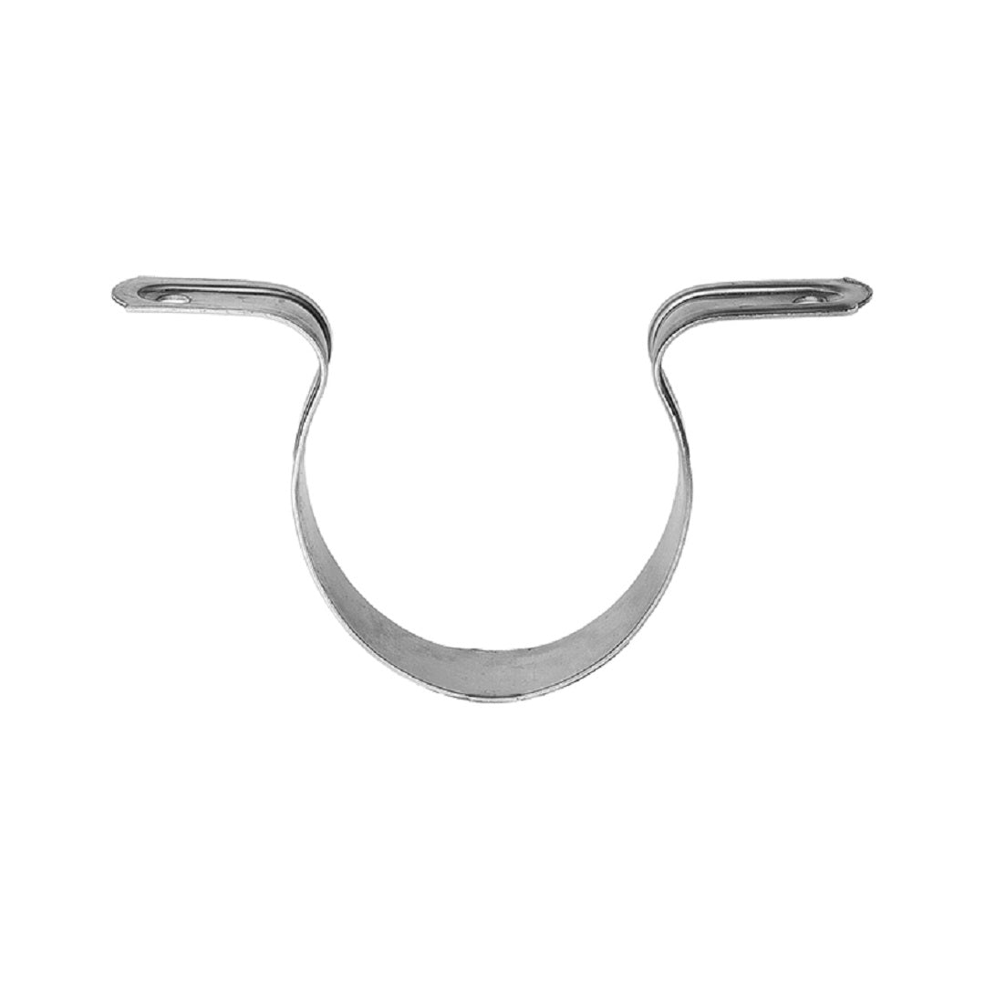 Dwv Pipe Stand-Off Clip Gal Steel With White Powder Coat 100mm