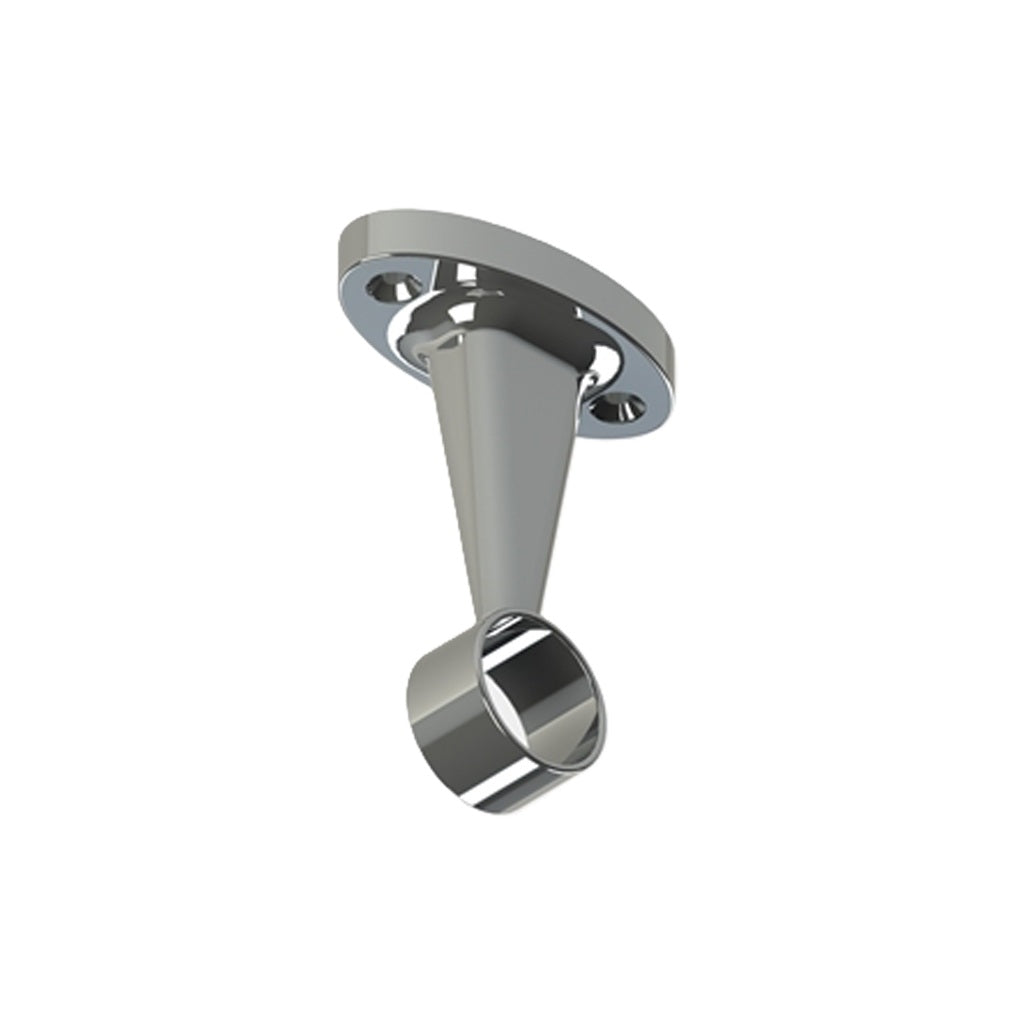 Tubing End Pillar Support Chrome 2 Pcs