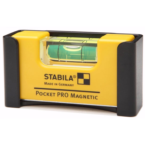 Pocket Spirit Level 1 Vial 70mm Magnetic With Belt Clip Pocket Pro