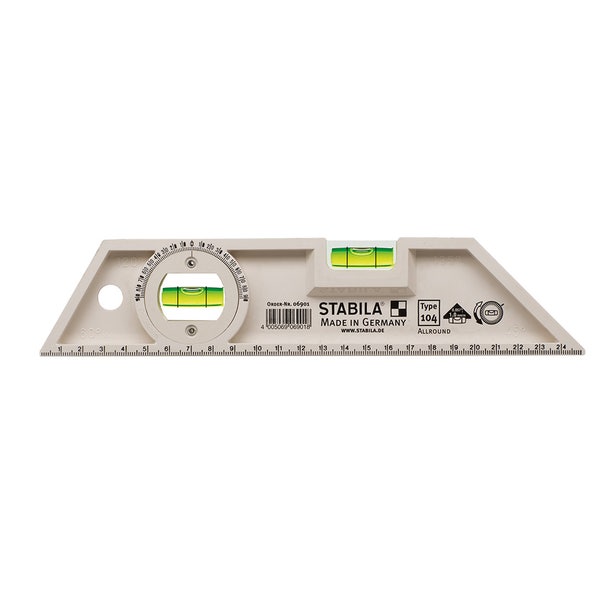 Torpedo Level 2 Vial Rotatable 250mm Plastic Type 104 Allround