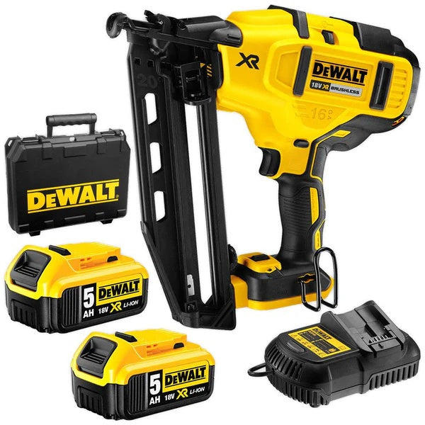 Dewalt 18v Xr Brushless 16 Gauge Finishing Nailer Kit