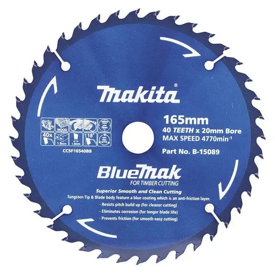 Makita Saw Blade Bluemac Wood Cutting
