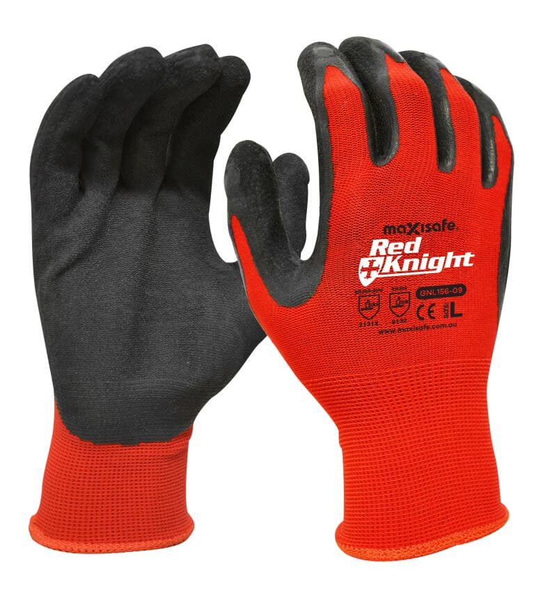 Glove Master Red Knight Latex Coated Work Gloves