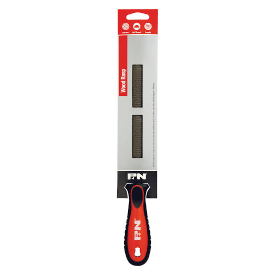 P&N Half Round Bastard Wood Rasp With Handle