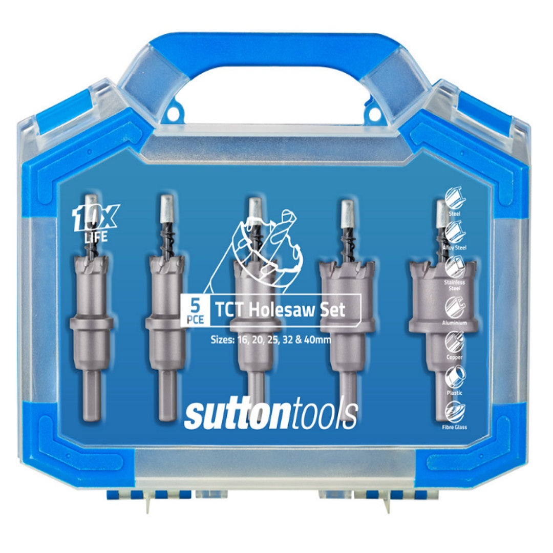 Sutton Hole Saw 5 Pce Metric Set 16-40mm