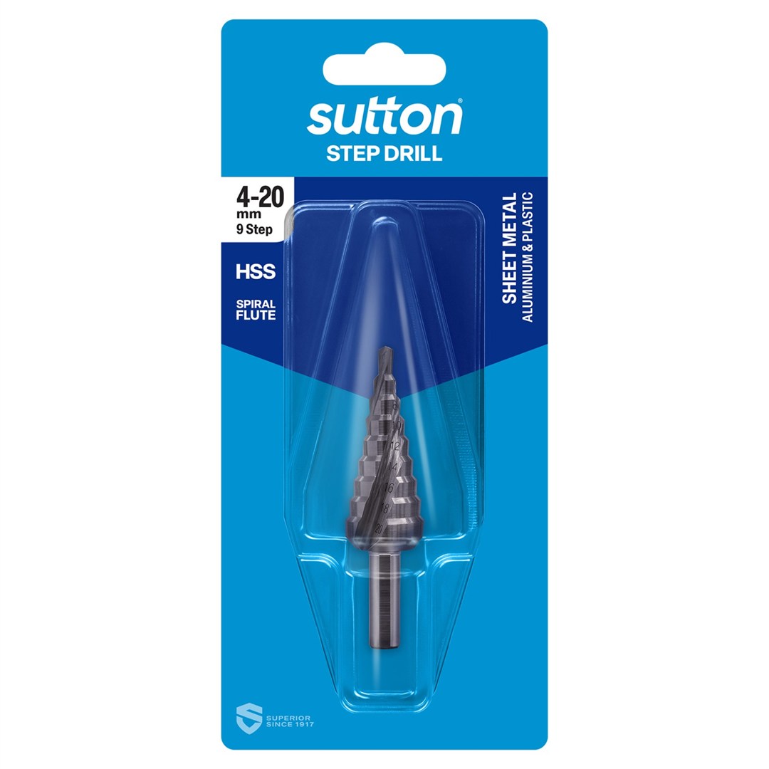 P&N M2 Hss Blue Spiral Flute Step Drill - 9 Step