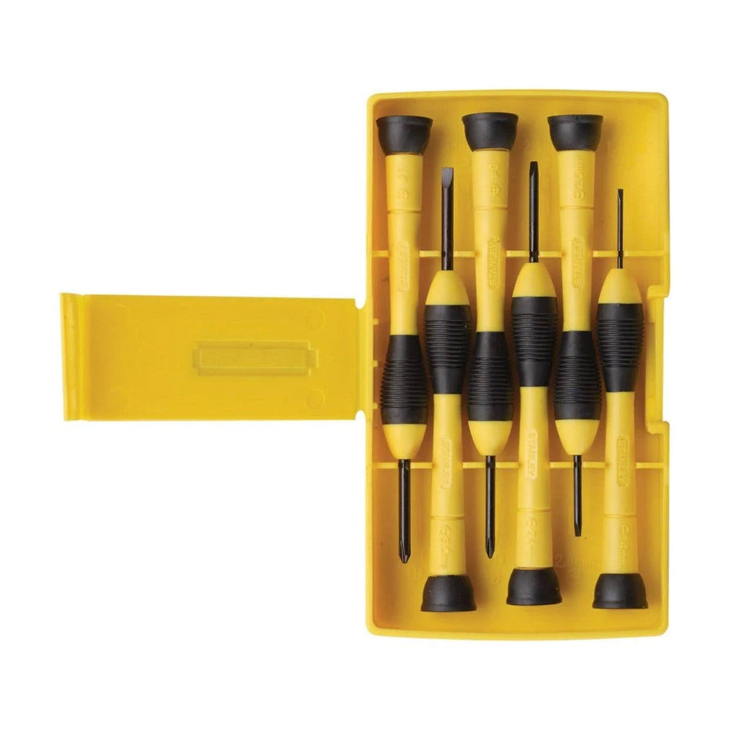 SCREWDRIVER STANLEY PRECISION CUSHION GRIP SET 6 PCE