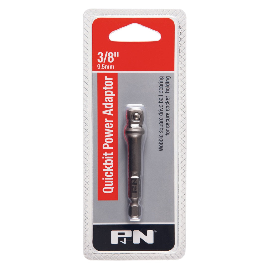 Sutton Impact Adaptor Bit 15&Deg; Wobble 3/8' Square 65mm 1/4' Hex Shank Power Adaptor Quickbits