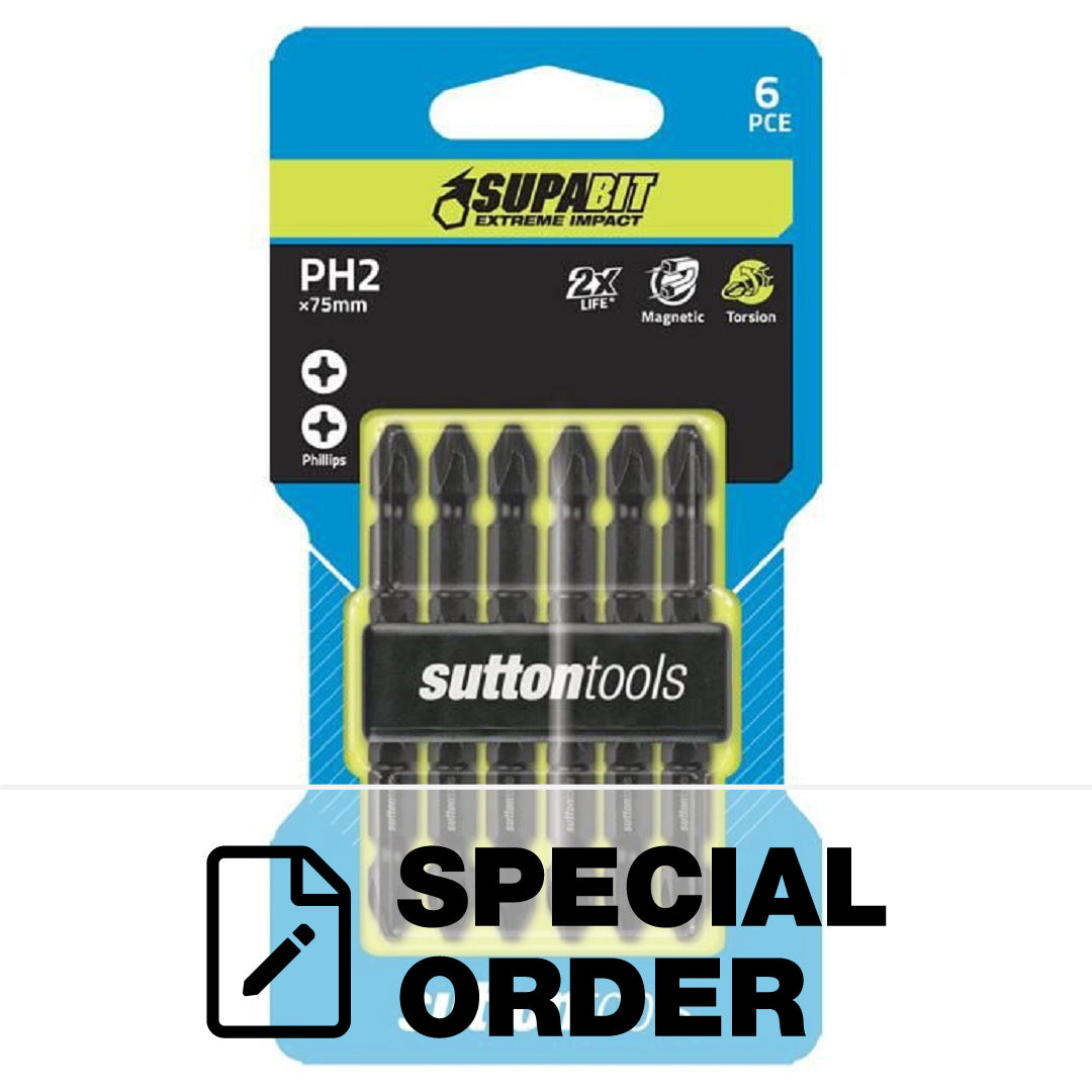 SUTTON SUPABIT PHILLIPS DBL ENDED IMPACT SCREWDRIVER BIT 2 PCS