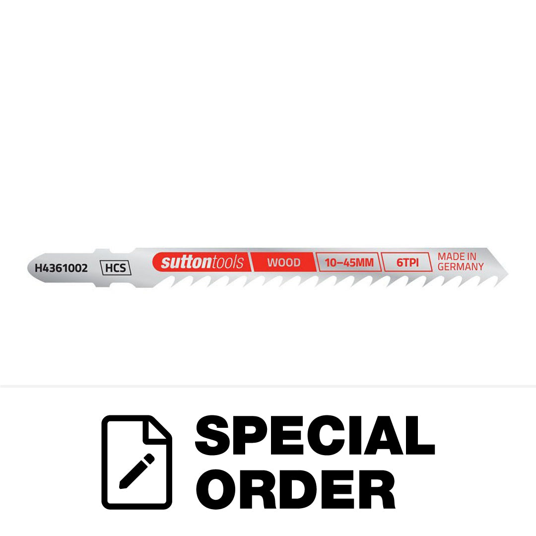 SUTTON JIGSAW BLADE EURO SHANK WOOD 10-45MM STRAIGHT CLEAN CUT 2 PCS 100MM X 6TPI