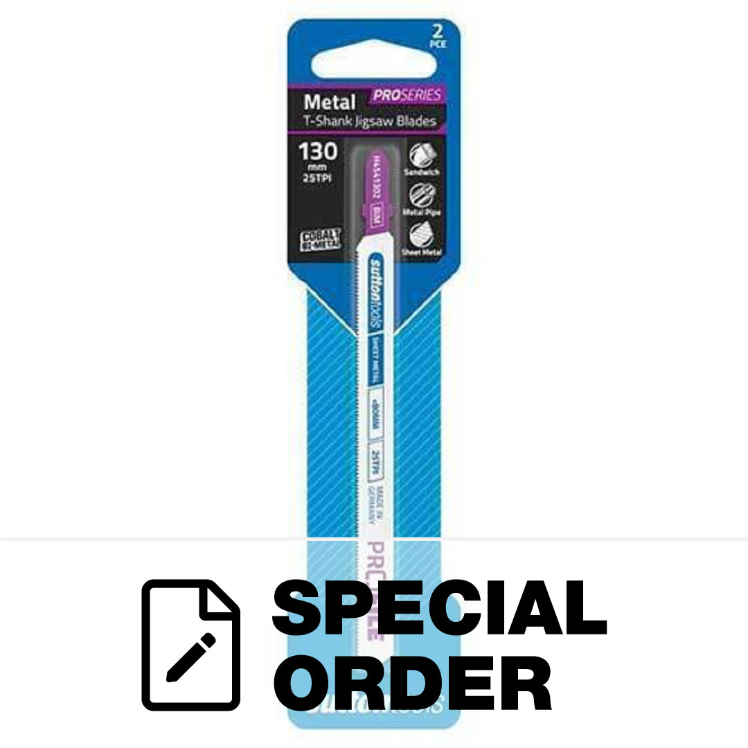 SUTTON JIGSAW BLADE EURO SHANK METAL 130MM X 25TPI