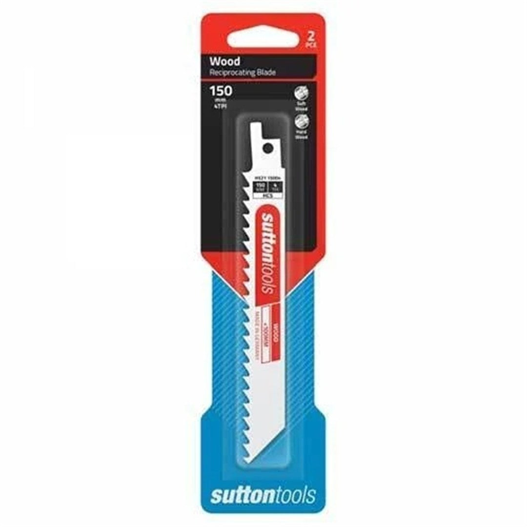 Sutton Reciprocating Saw Blade Demolition Wood 2 P Cs 6tpi X 150mm