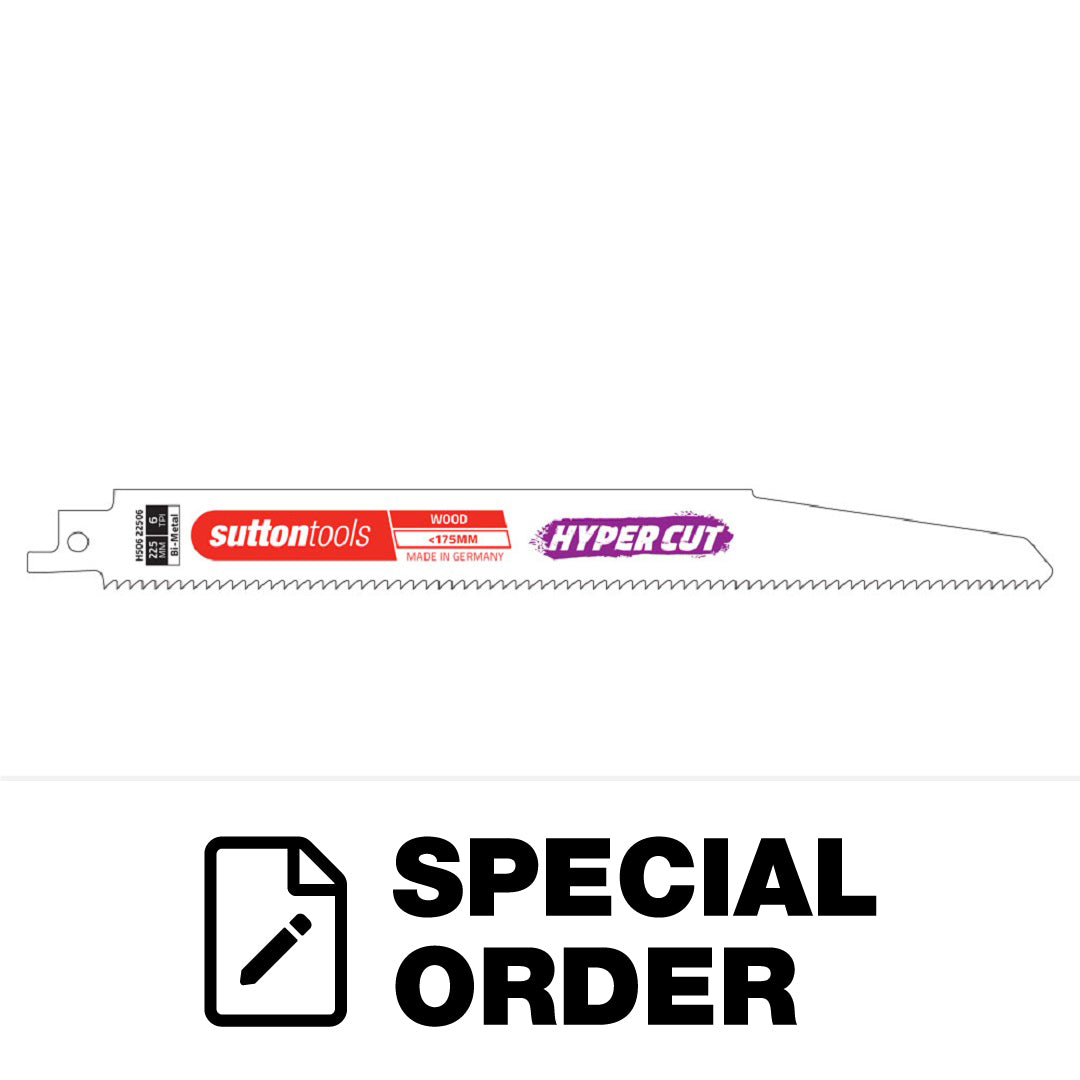 SUTTON RECIPROCATING SAW BLADE DEMOLITION WOOD 2 P CS 6TPI X 150MM