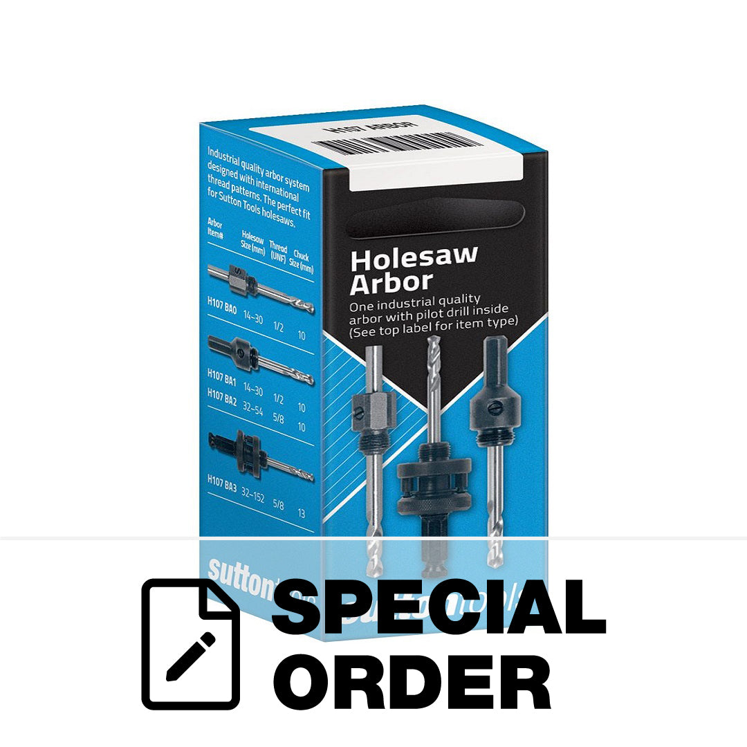 SUTTON HOLESAW ARBOR H107BA1 FOR HOLESAWS 14-30MM
