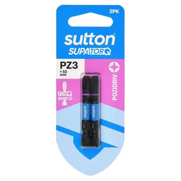 Sutton Pozidriv Power Screwdriver Bit - 50mm