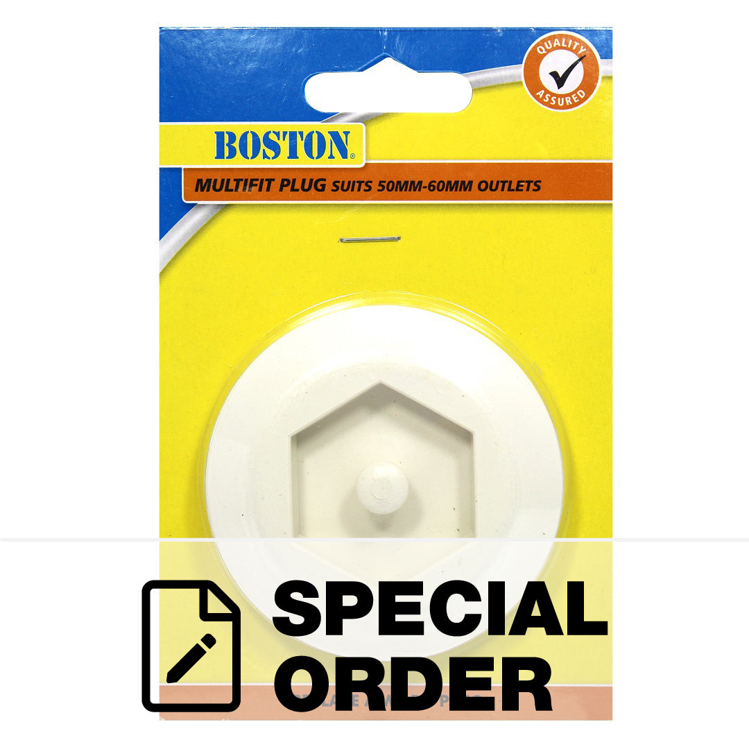 F-A-T MULTIFIT PLUG 38/50MM LARGE WHITE