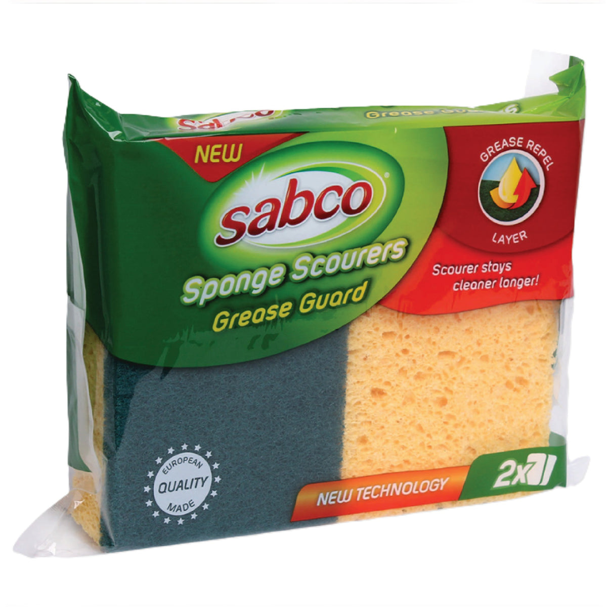 Sabco Grease Guard Sponge Scourer - 2 Pack