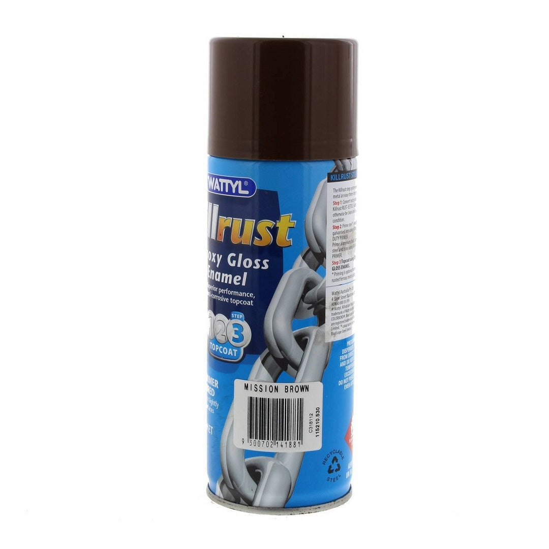 Wattyl Killrust Gloss Metal Enamel Spray Paint - 300g