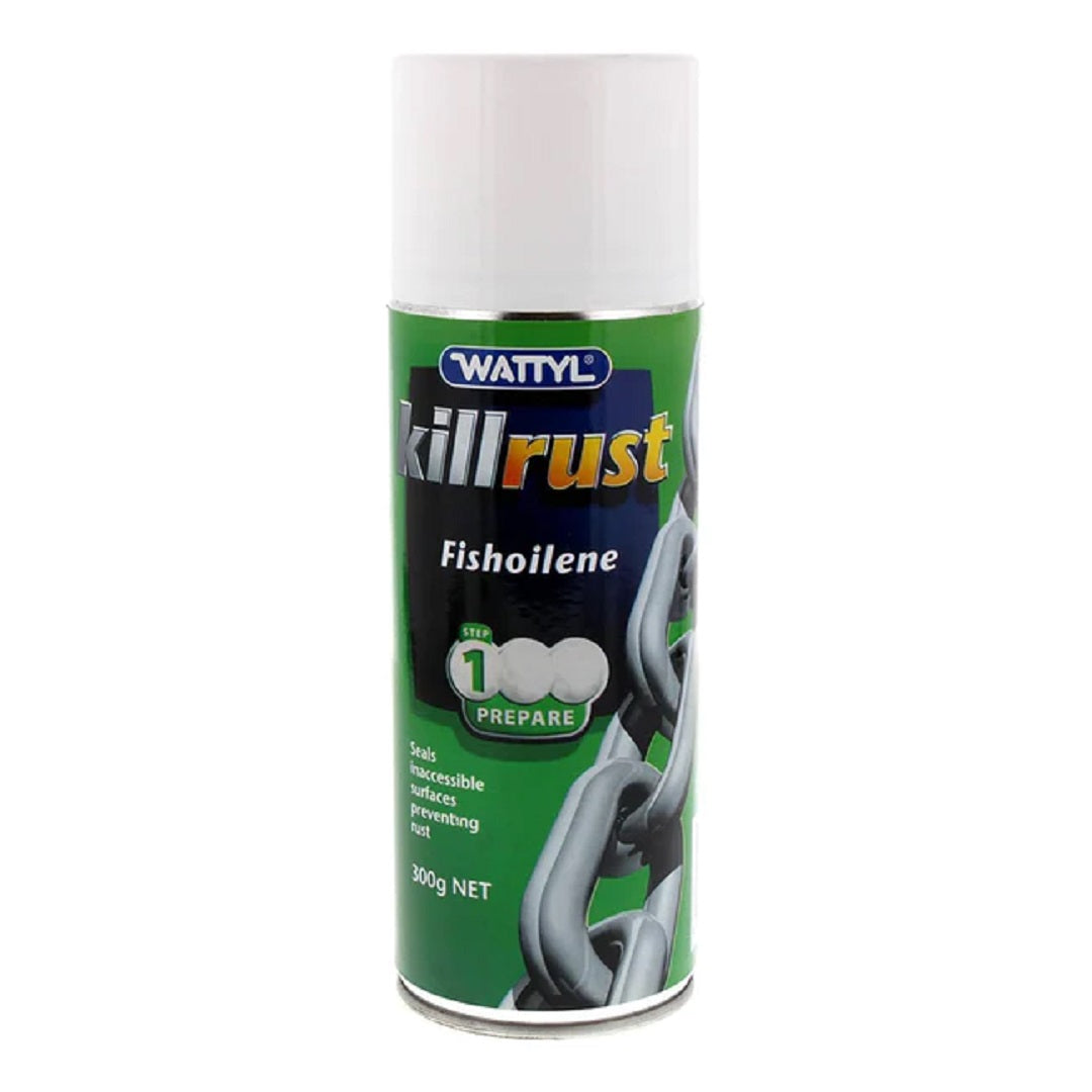 Wattyl Killrust Fishoilene Rust Protection Spray - Clear - 300g