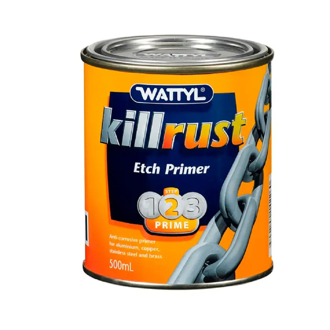 Wattyl Killrust Etch Primer Grey 500ml