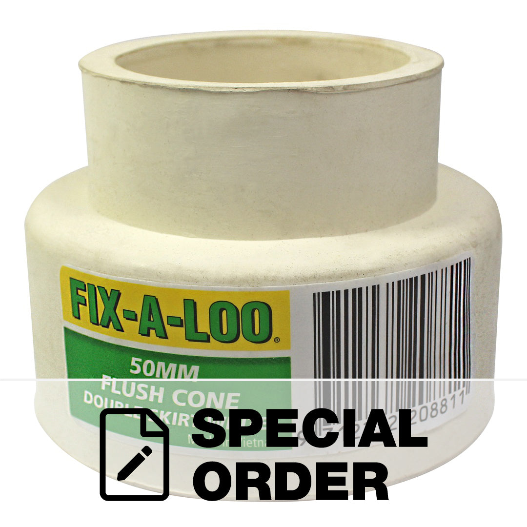 F-A-T PIPE FLUSH RUBBER 50MM WHITE