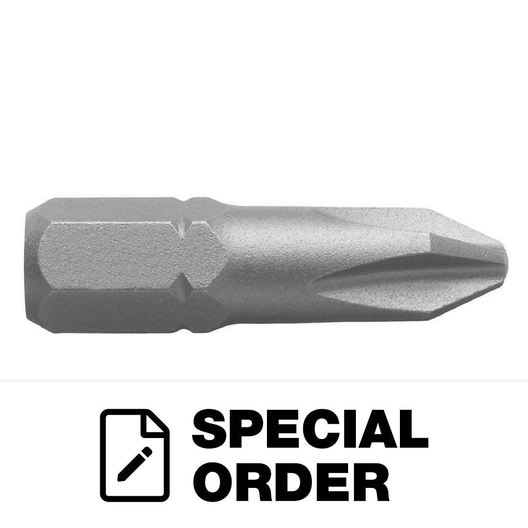 IMPACT BIT PHILLIPS #2 - 25MM X 1/4' HEX SHANK MAGNETIC