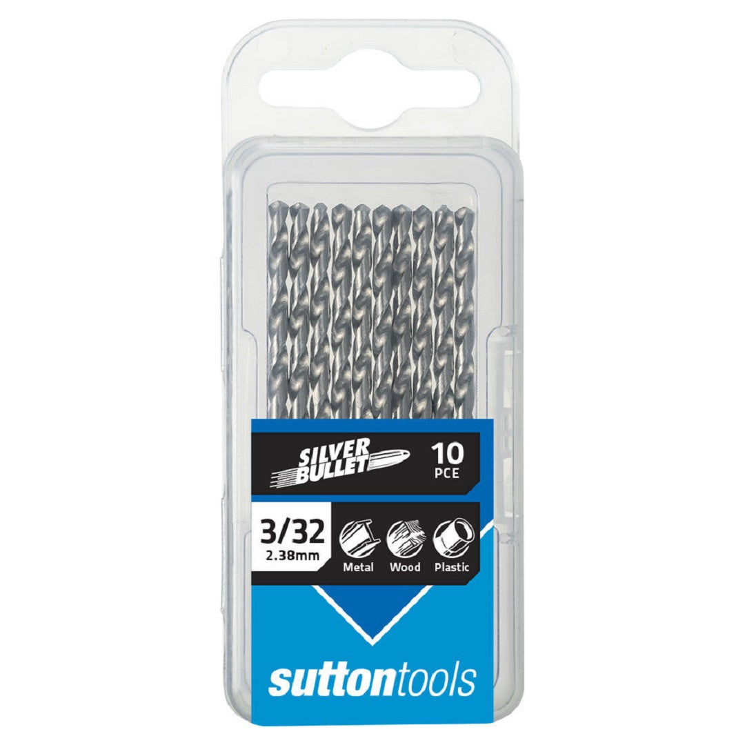 Sutton Silver Bullet Jobber Drill Bit Imperial Trade Pack 10 Pcs