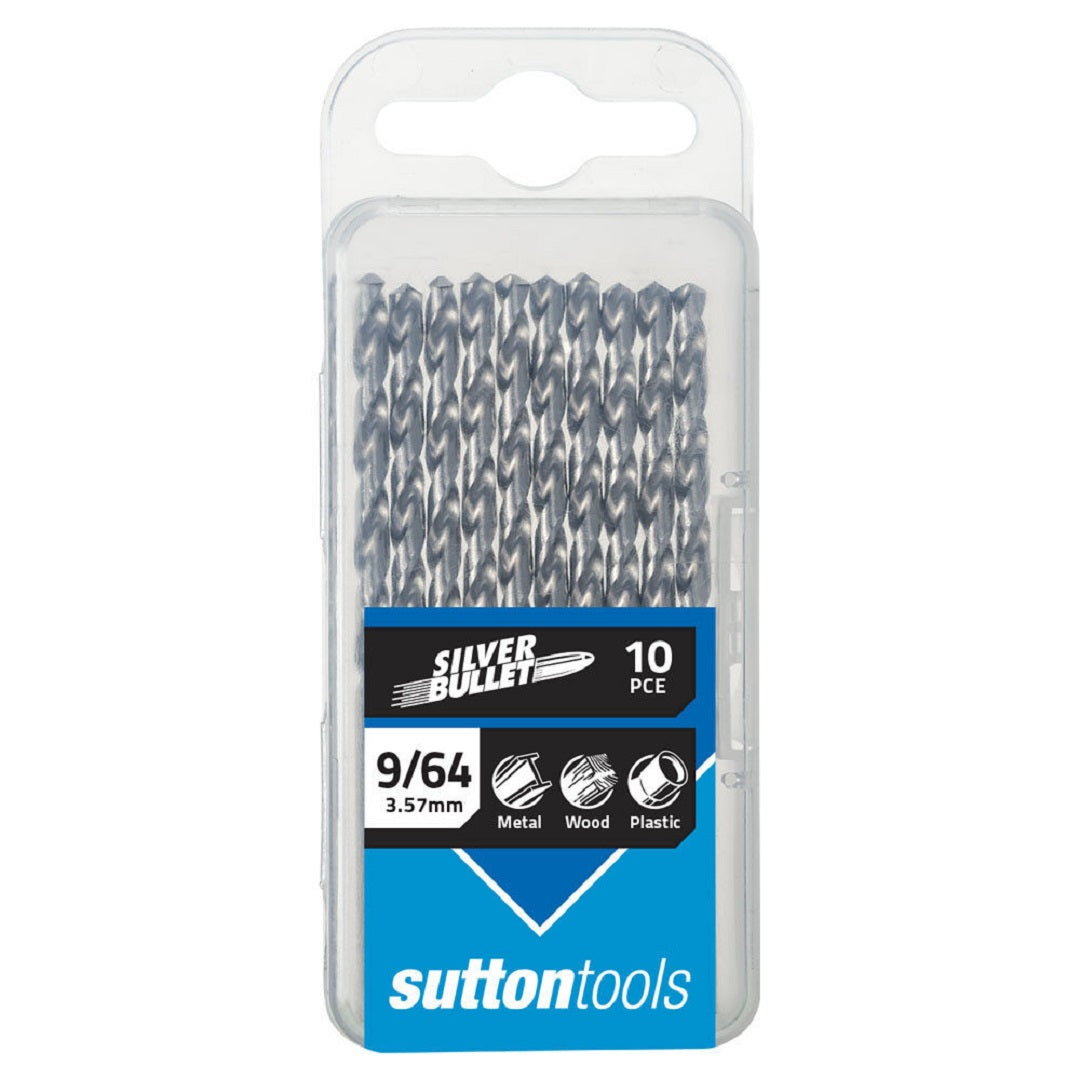Sutton Silver Bullet Jobber Drill Bit Imperial Trade Pack 10 Pcs