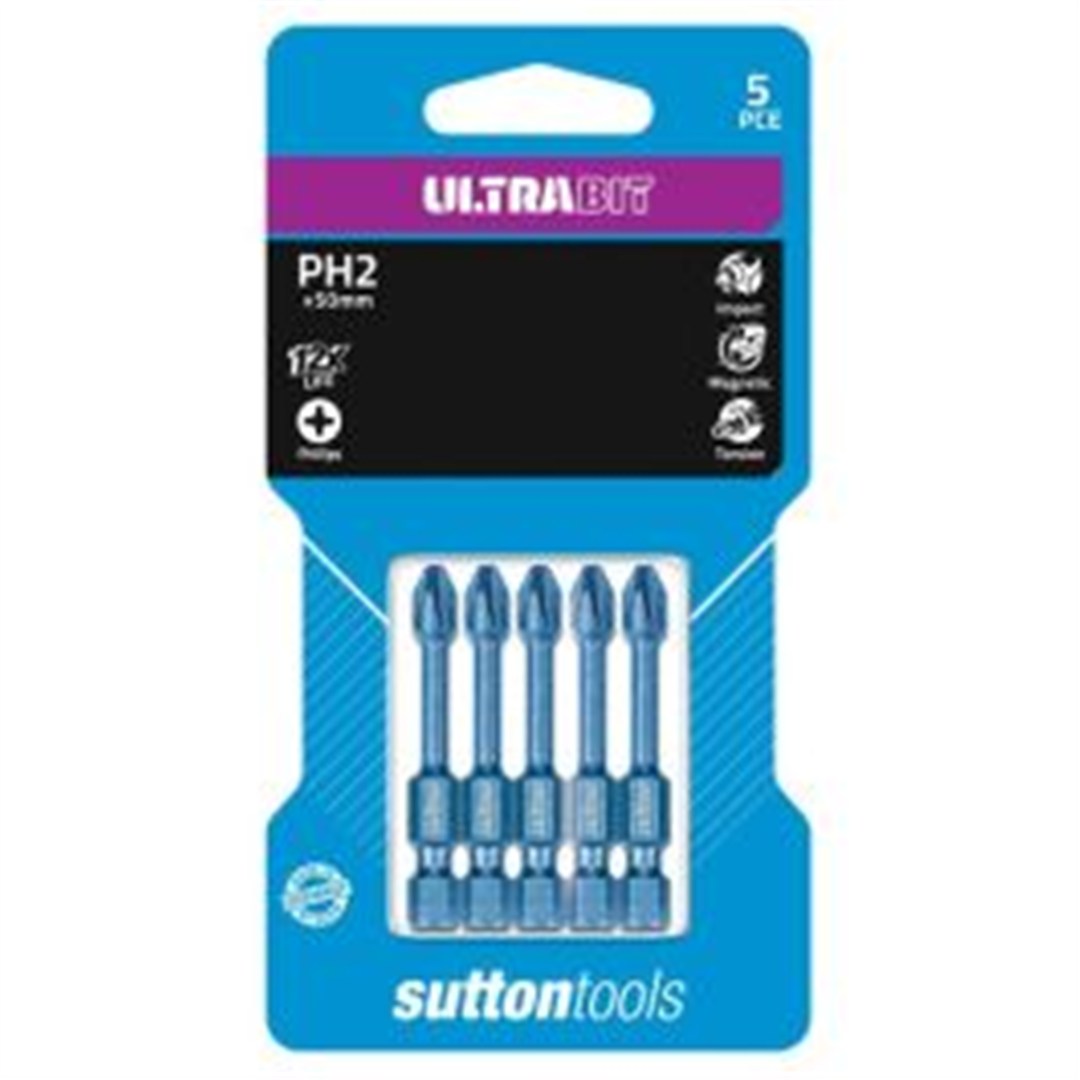 Impact Bit Set Phillips #2 Magnetic In Case