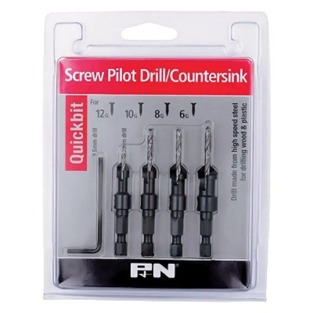 Sutton Countersink Drill Bit 5 Pce Set