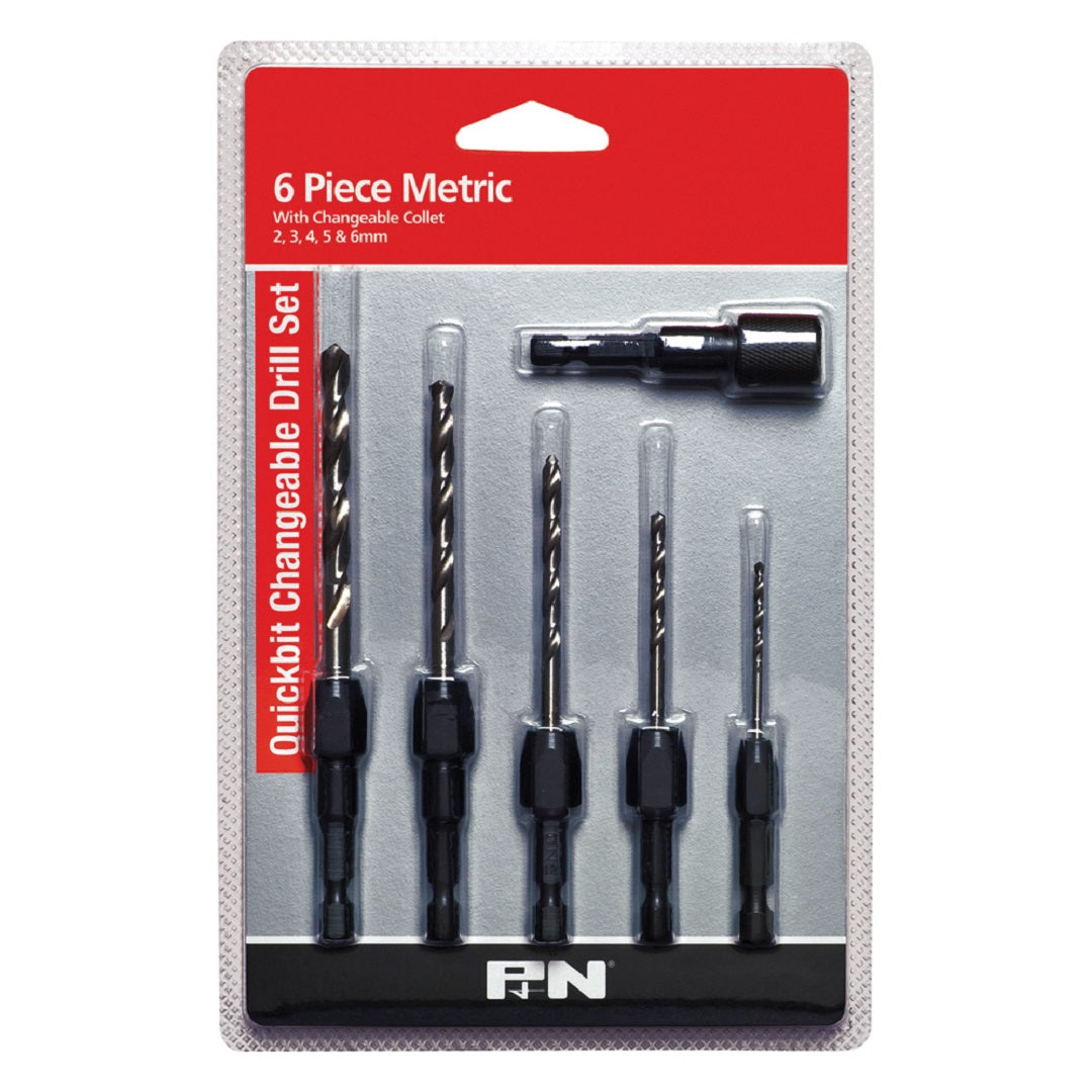 Sutton Drill Bit Quickbit Metric 6 Pce Set 2 - 6mm