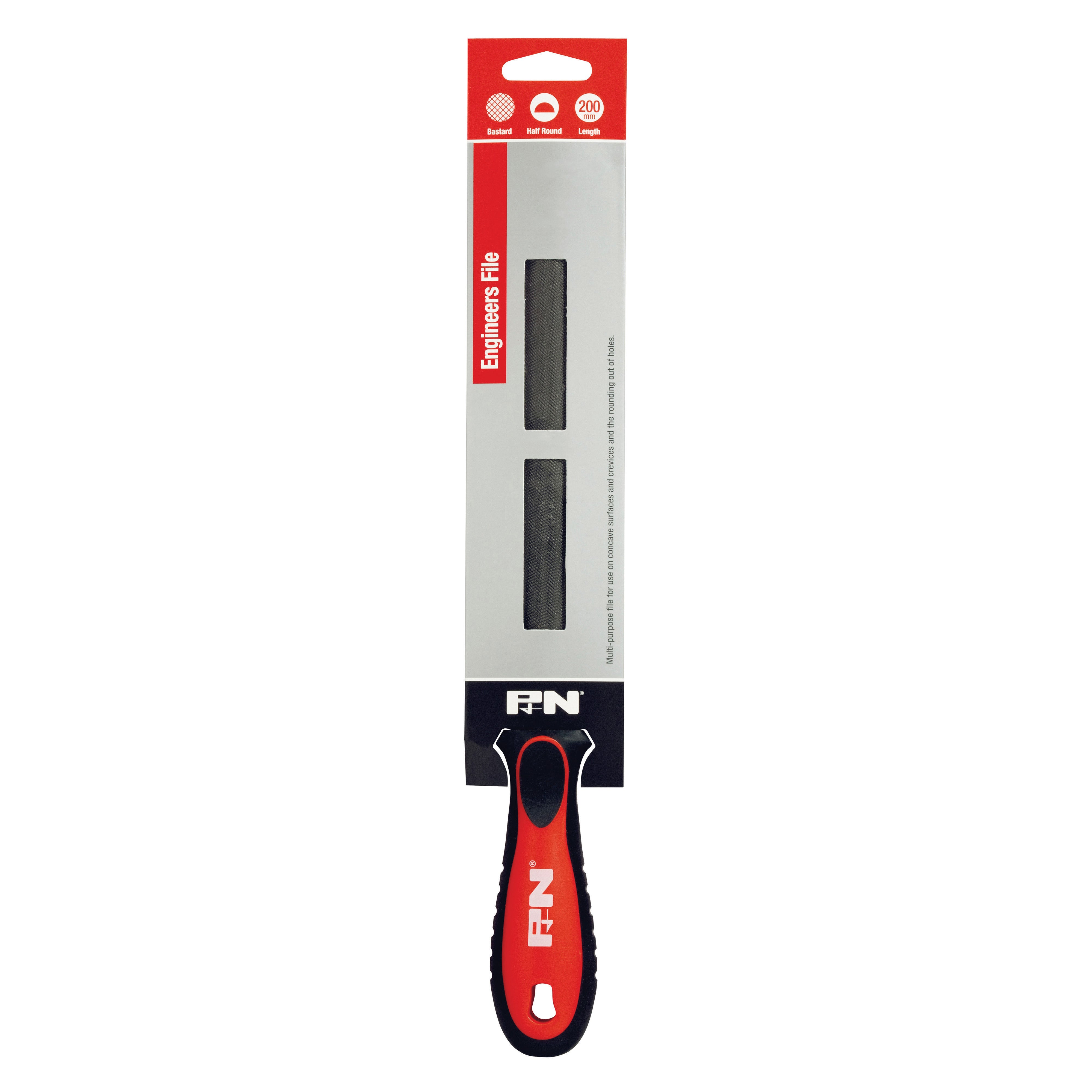 Engineers File Half Round Bastard With Soft Grip