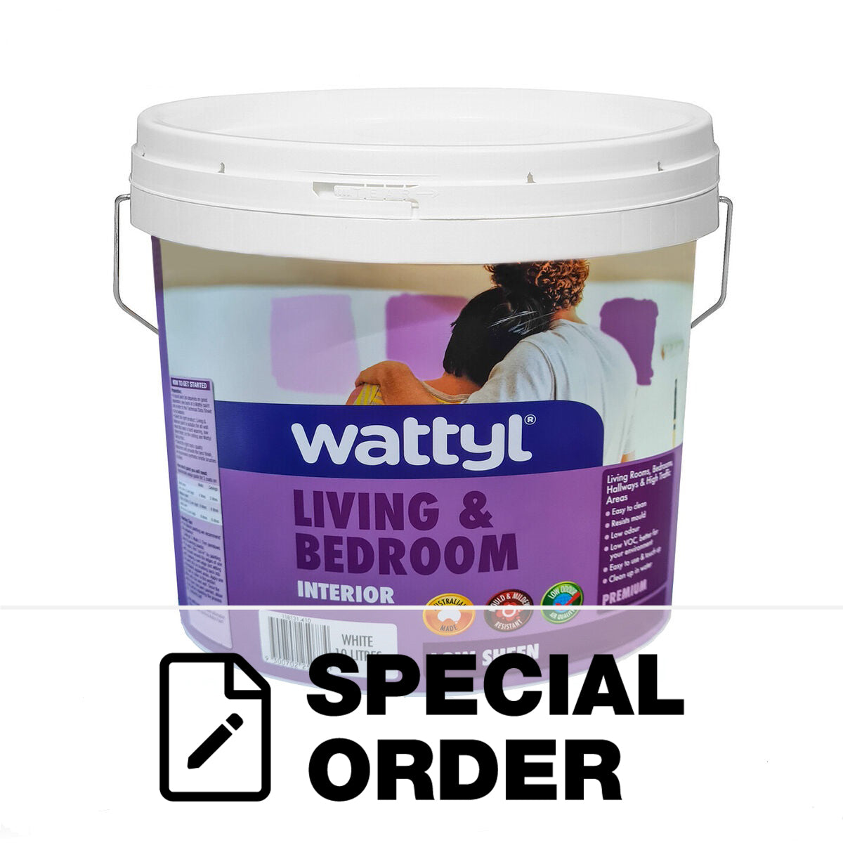 WATTYL PREMIUM LOW SHEEN WHITE