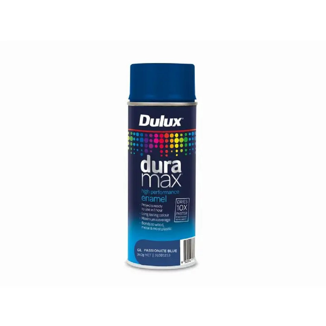 DULUX DURAMAX GLOSS ENAMEL SPRAY PAINT 340G