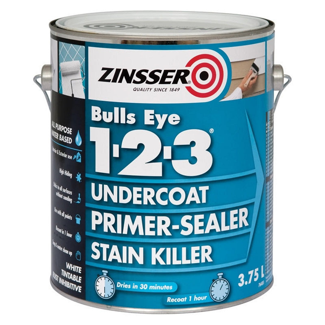 Zinsser Bulls Eye 1-2-3 Undercoat Primer Sealer Water Based