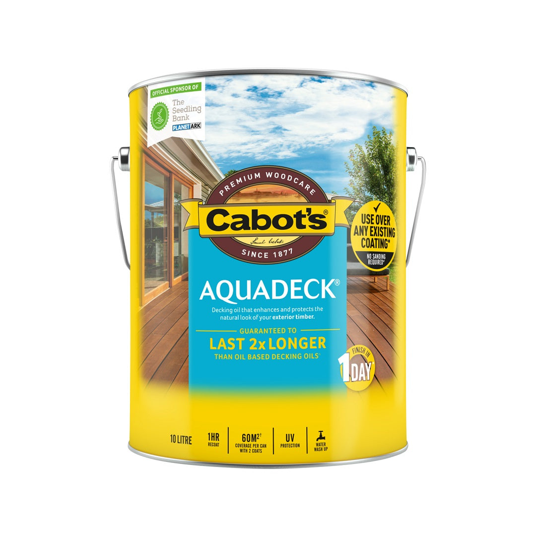 Cabots Aquadeck Waterbased Deck Oil Jarrah