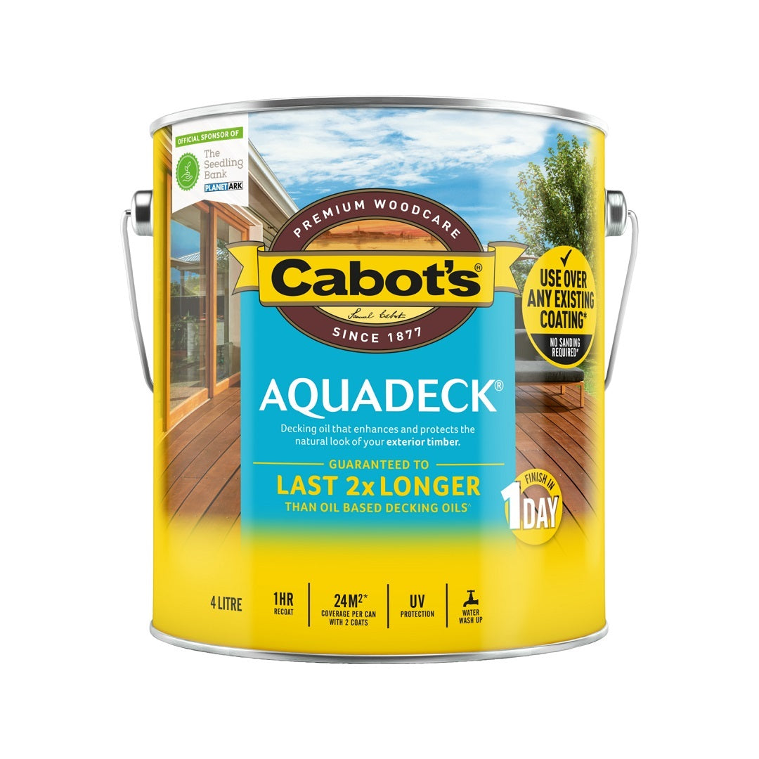 Cabots Aquadeck Waterbased Deck Oil Merbau
