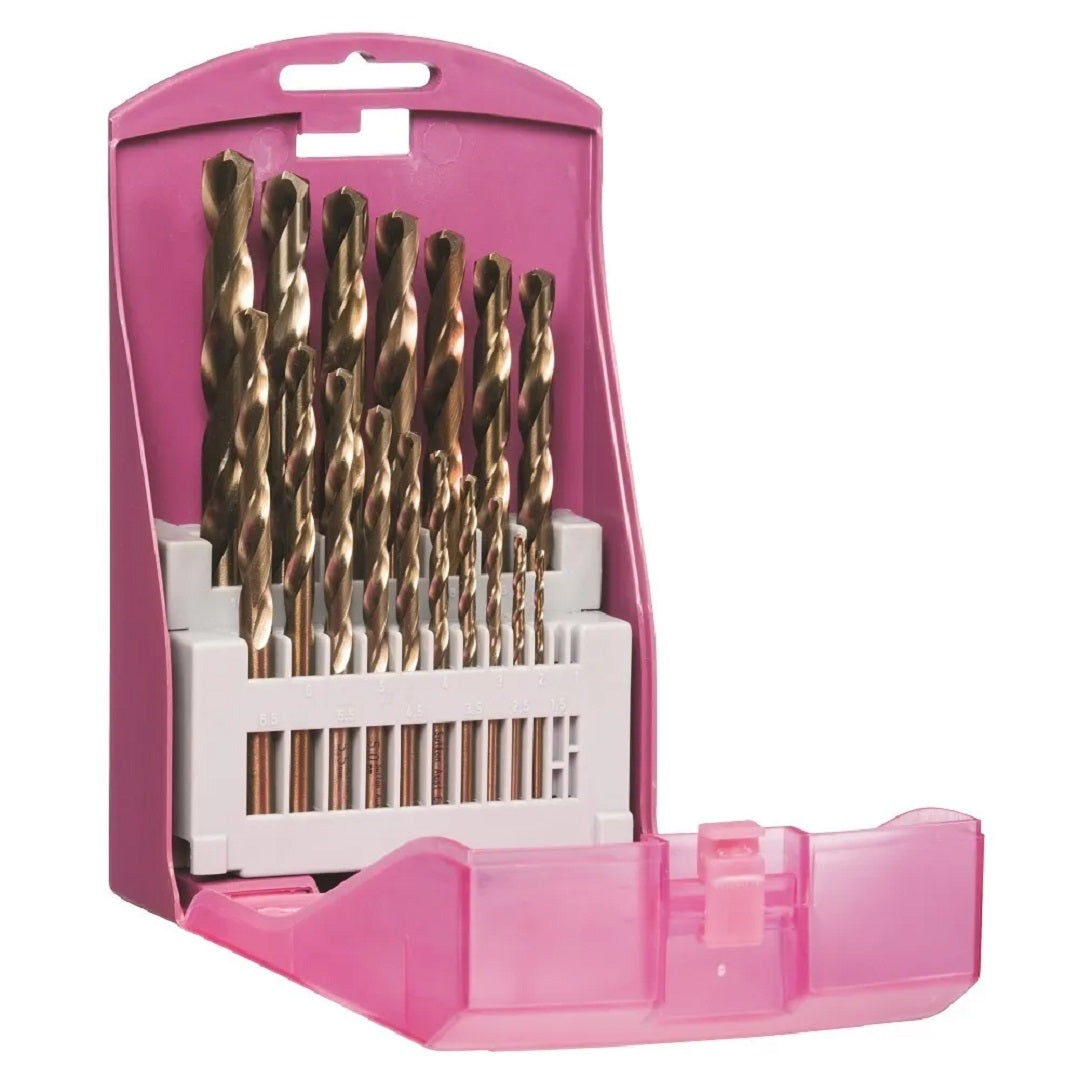 Sutton Heavy Duty Cobalt Jobber Drill Bit Set 17 Pce 1 - 10mm In 0.5mm Increments