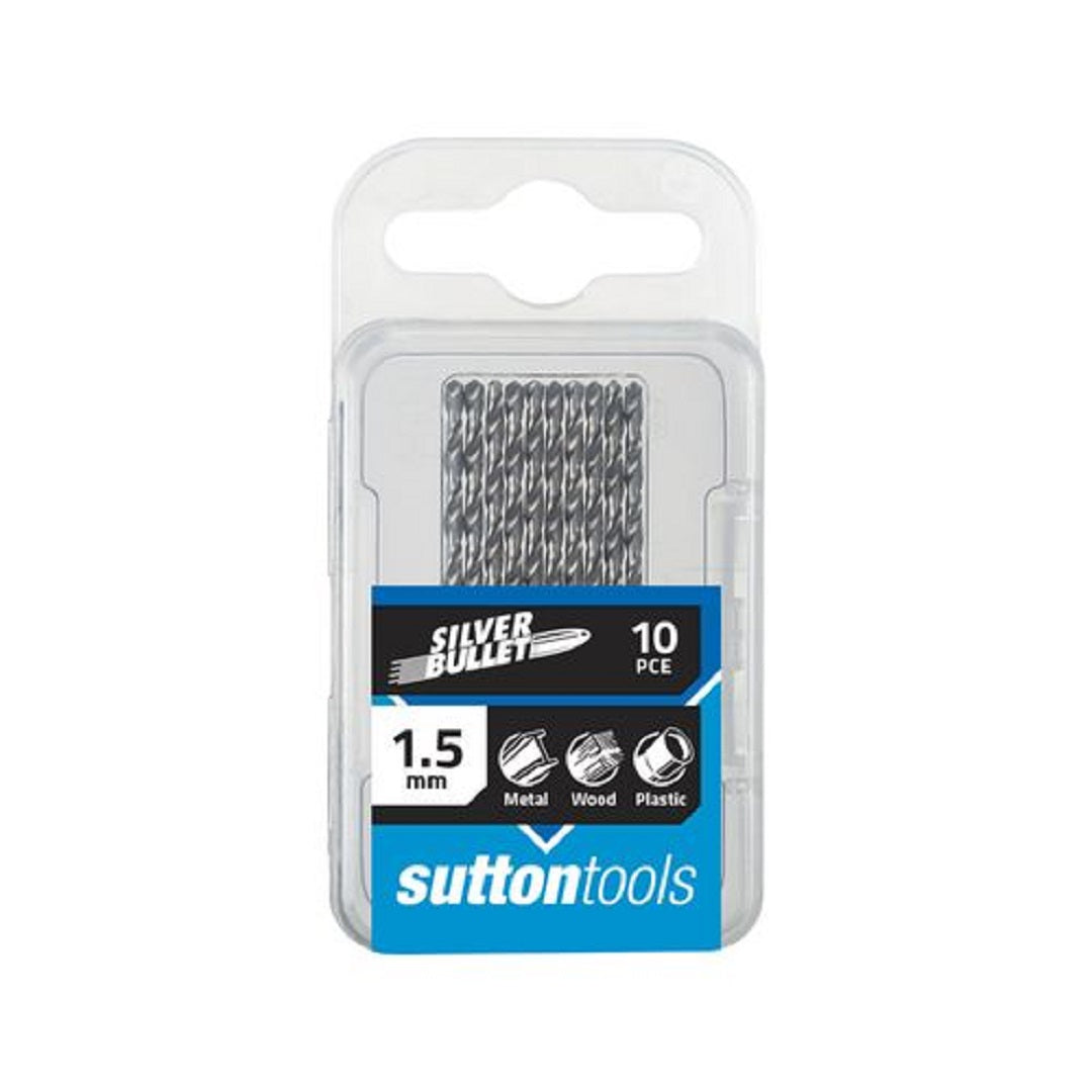 Sutton Silver Bullet Jobber Drill Bit Metric Trade Pack 10 Pcs