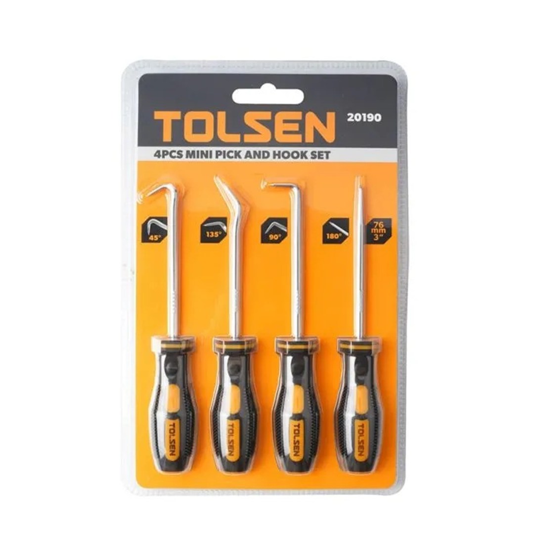 Tolsen Mini Pick & Hook Set 4pce