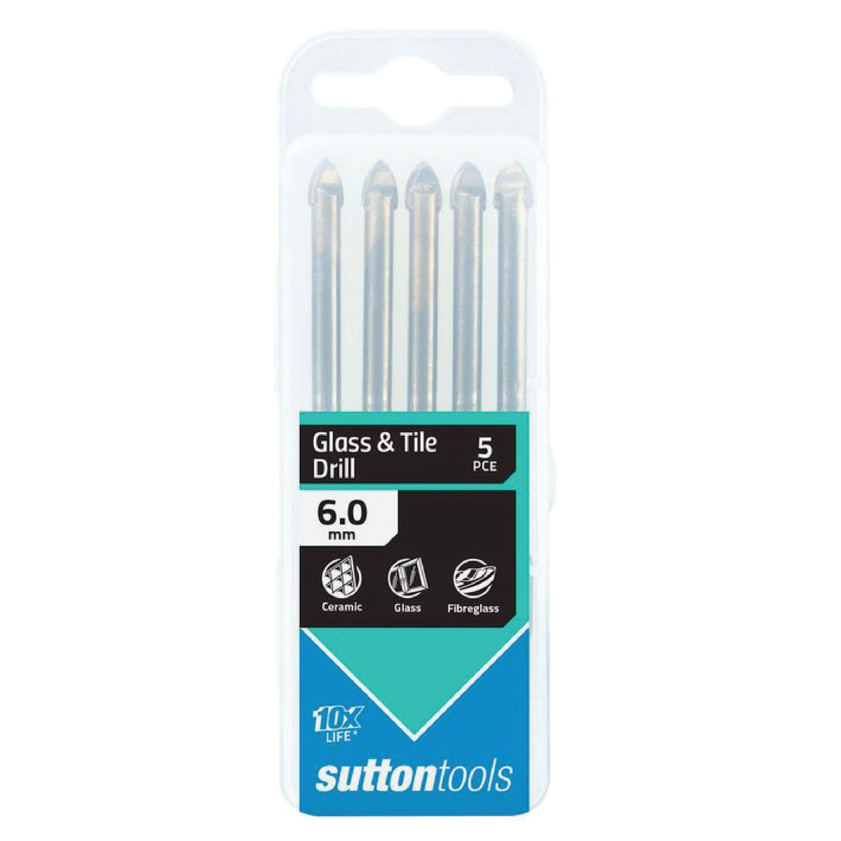 Sutton Glass & Tile Drill Bit Set - 5 Pieces